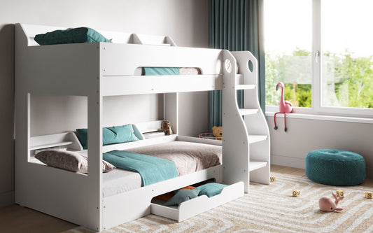 Flick - Bunk Bed With Storage - White