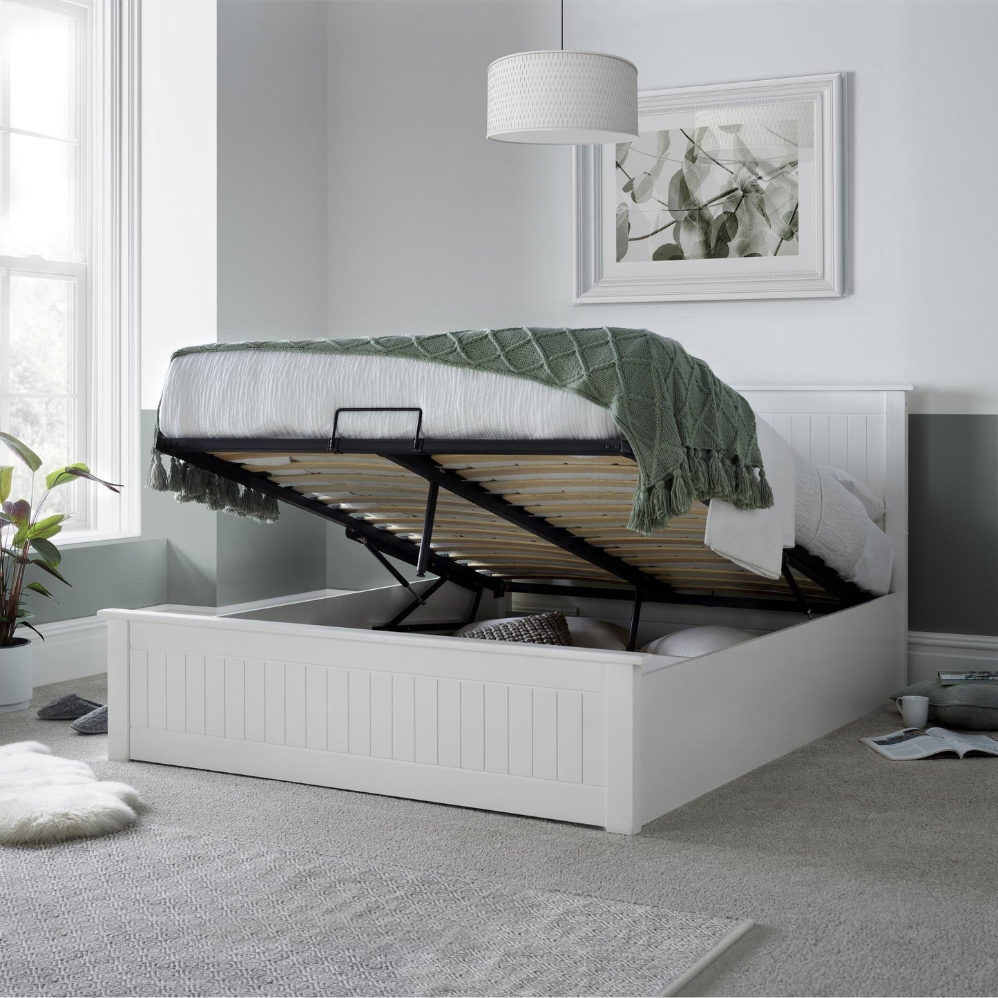 Dawson - Wooden Ottoman - Bed - White