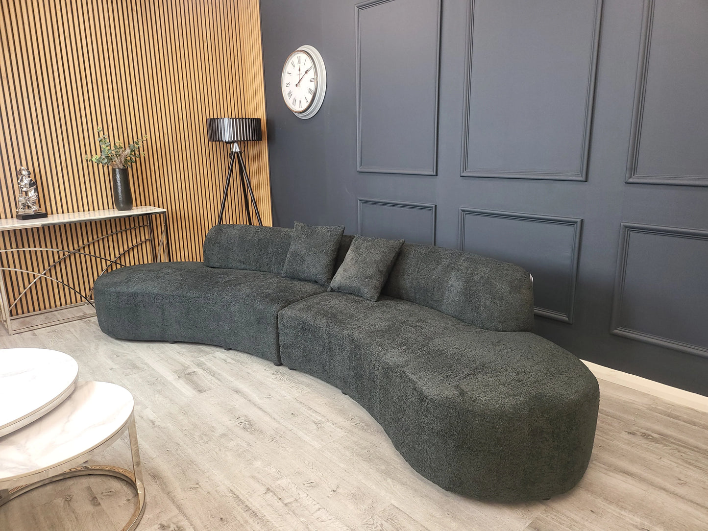 Miami - Curved Cinema Boucle Sofa