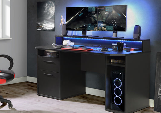 Power Z - Gaming Desk - Black