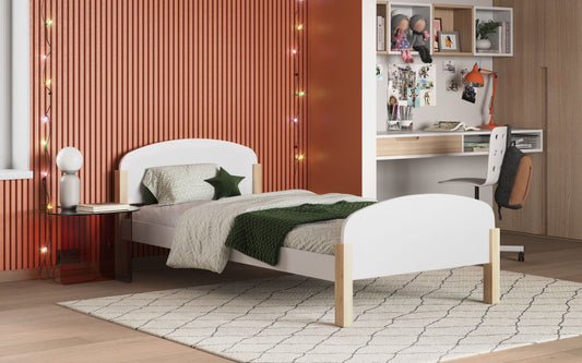 Seto - Single Bed - White/Pine