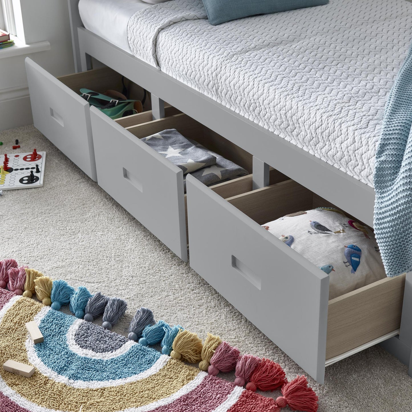 Quest Wooden 3 Drawer Bed