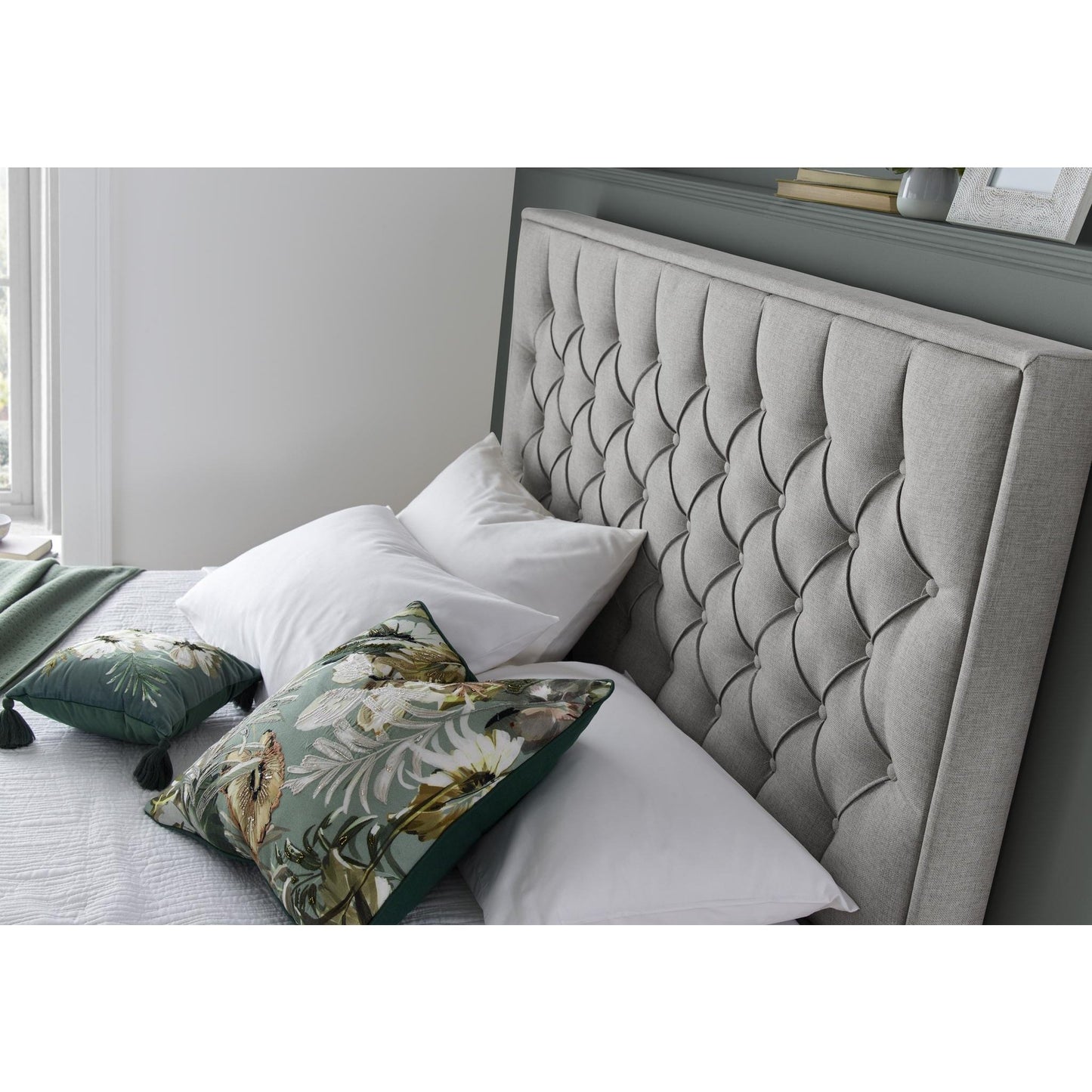 Wilson - Fabric Ottoman Bed - Grey