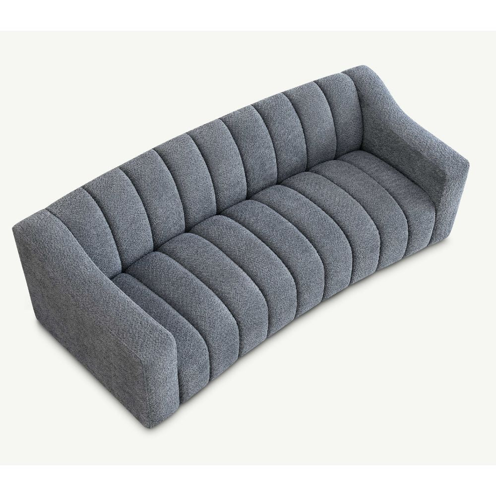 Aluxo - Astoria 3 Seater Sofa in Iron Boucle Fabric 