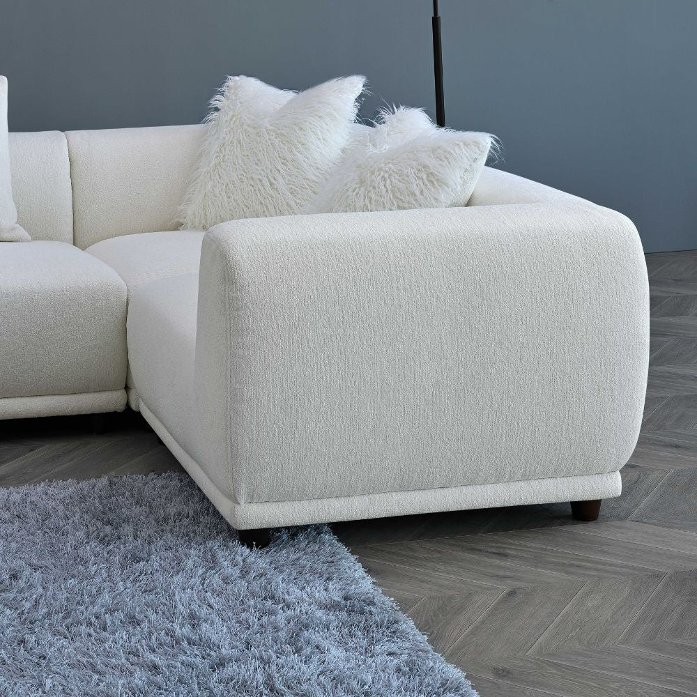 Aluxo - Lottie Modular Corner Group in Polar Boucle 