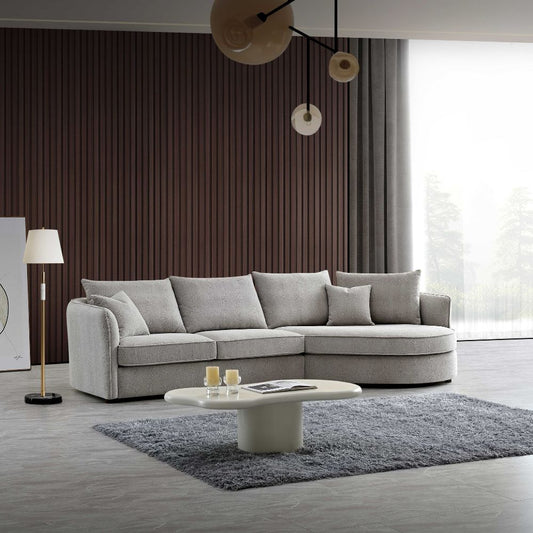 Aluxo - Rubin Corner Chaise in Boucle 