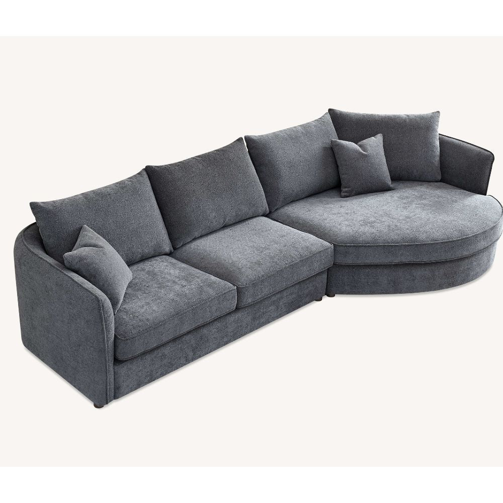 Aluxo - Rubin Corner Chaise in Boucle 