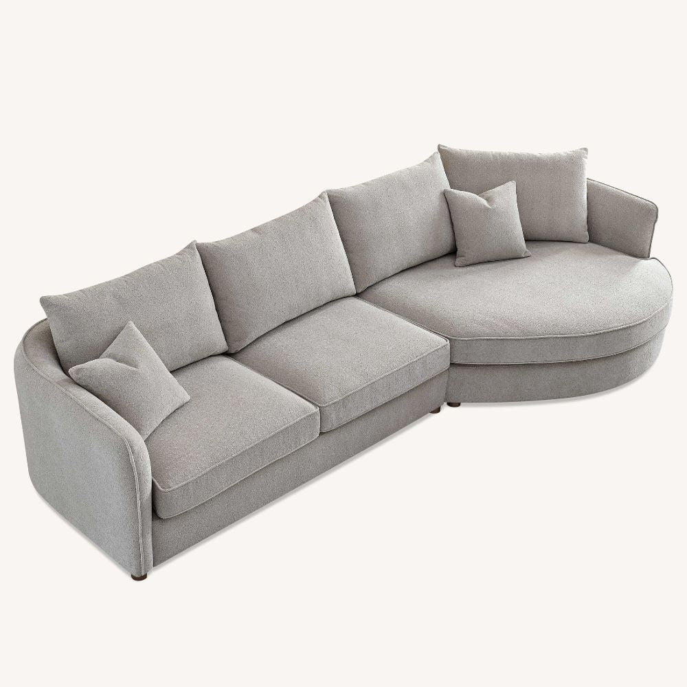 Aluxo - Rubin Corner Chaise in Boucle 