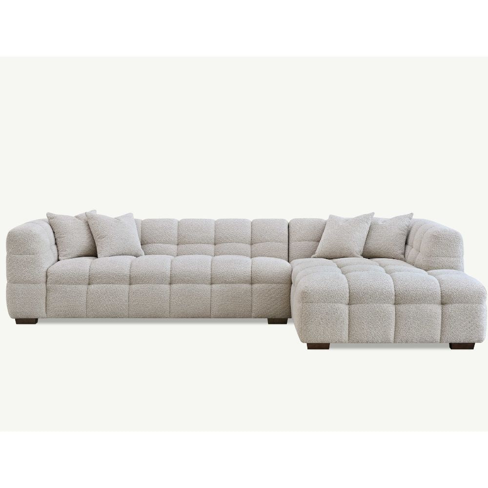 Aluxo - Tribeca Corner - Oatmeal Boucle Fabric