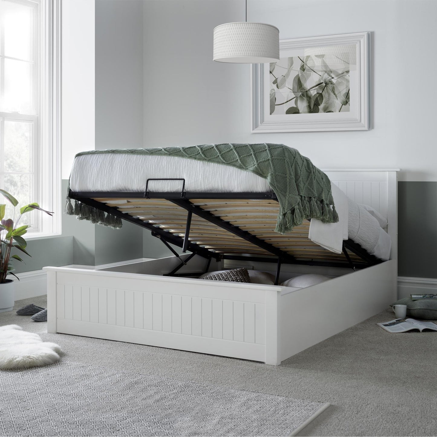 Dawson - Wooden Ottoman - Bed - White 