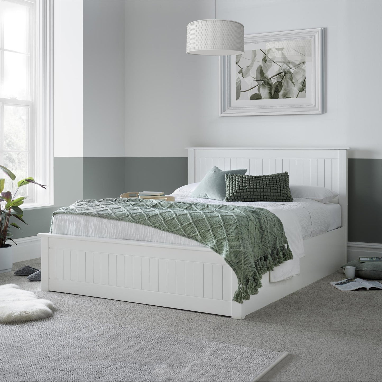 Dawson - Wooden Ottoman - Bed - White 