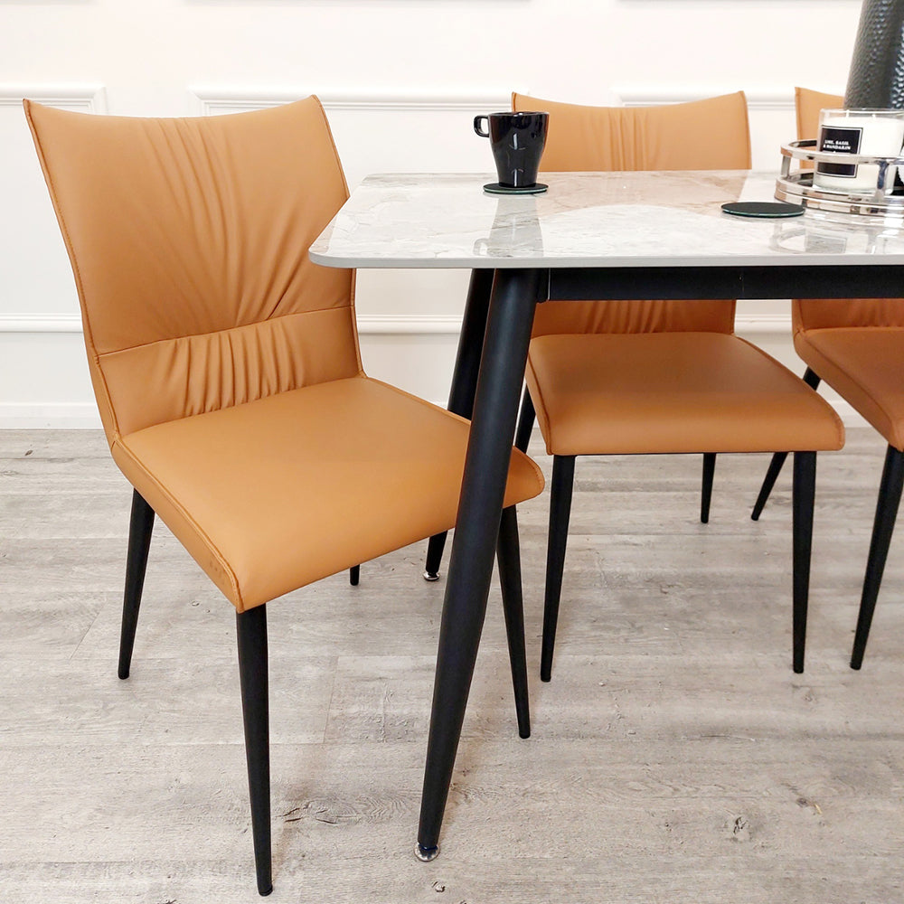 Flora - Leather Dining Chair