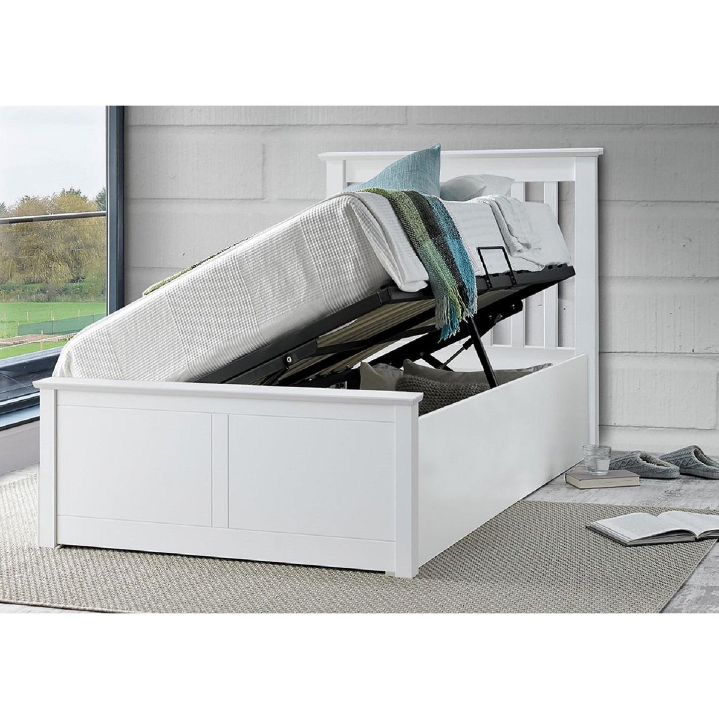 Francis - Wooden Ottoman Single - Bed 