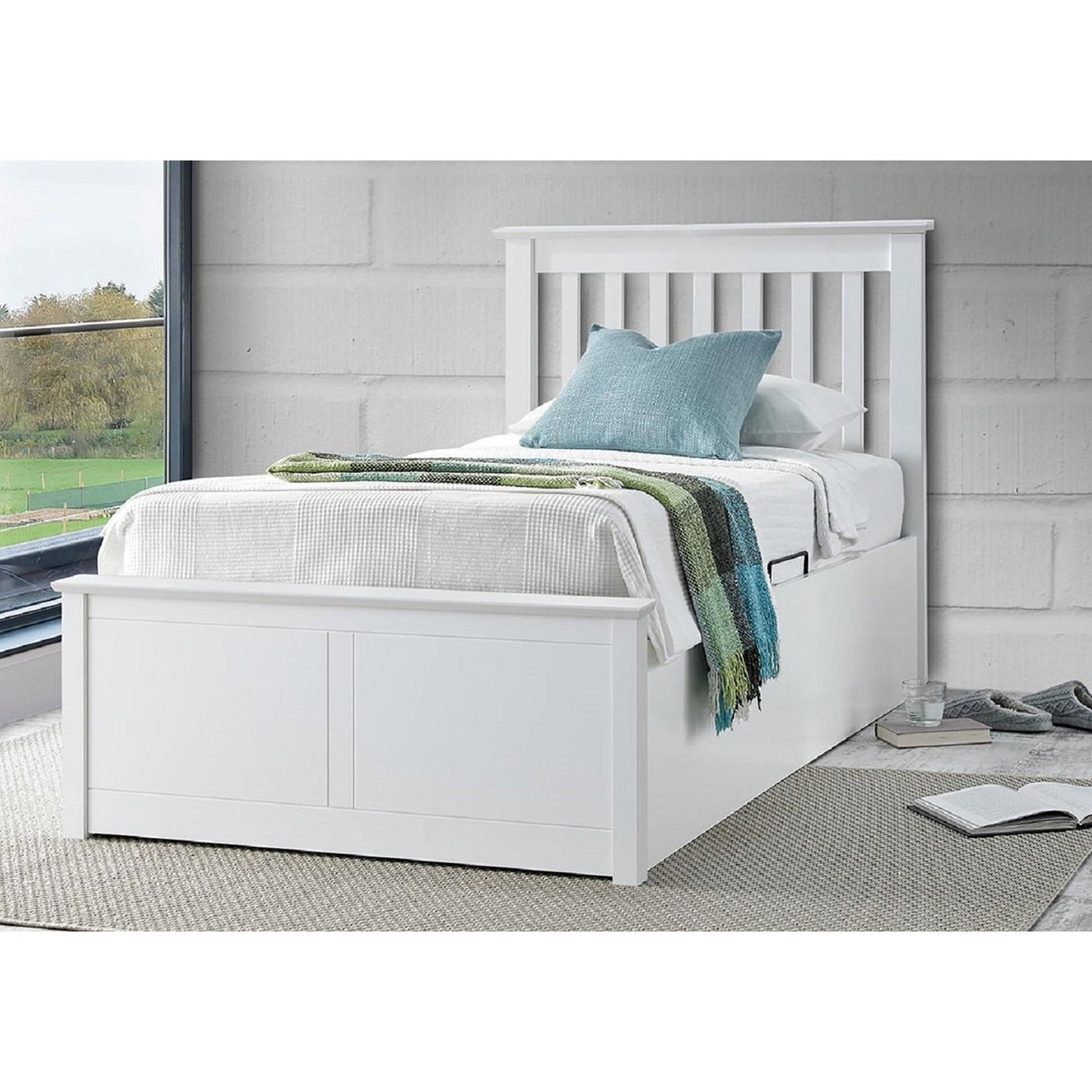 Francis - Wooden Ottoman Single - Bed 