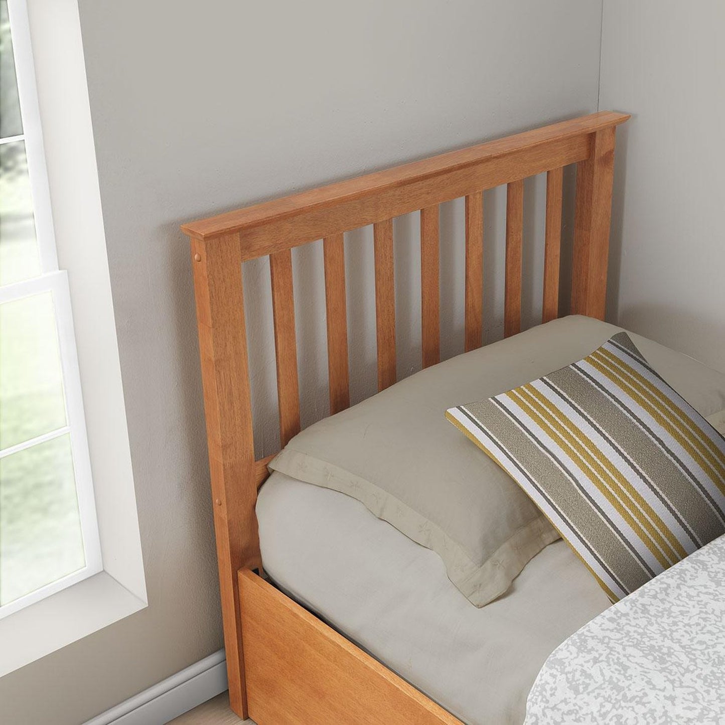 Francis - Wooden Ottoman Single - Bed 