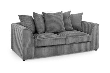 Harley Jumbo - Sofa - Grey - 3 Seater 