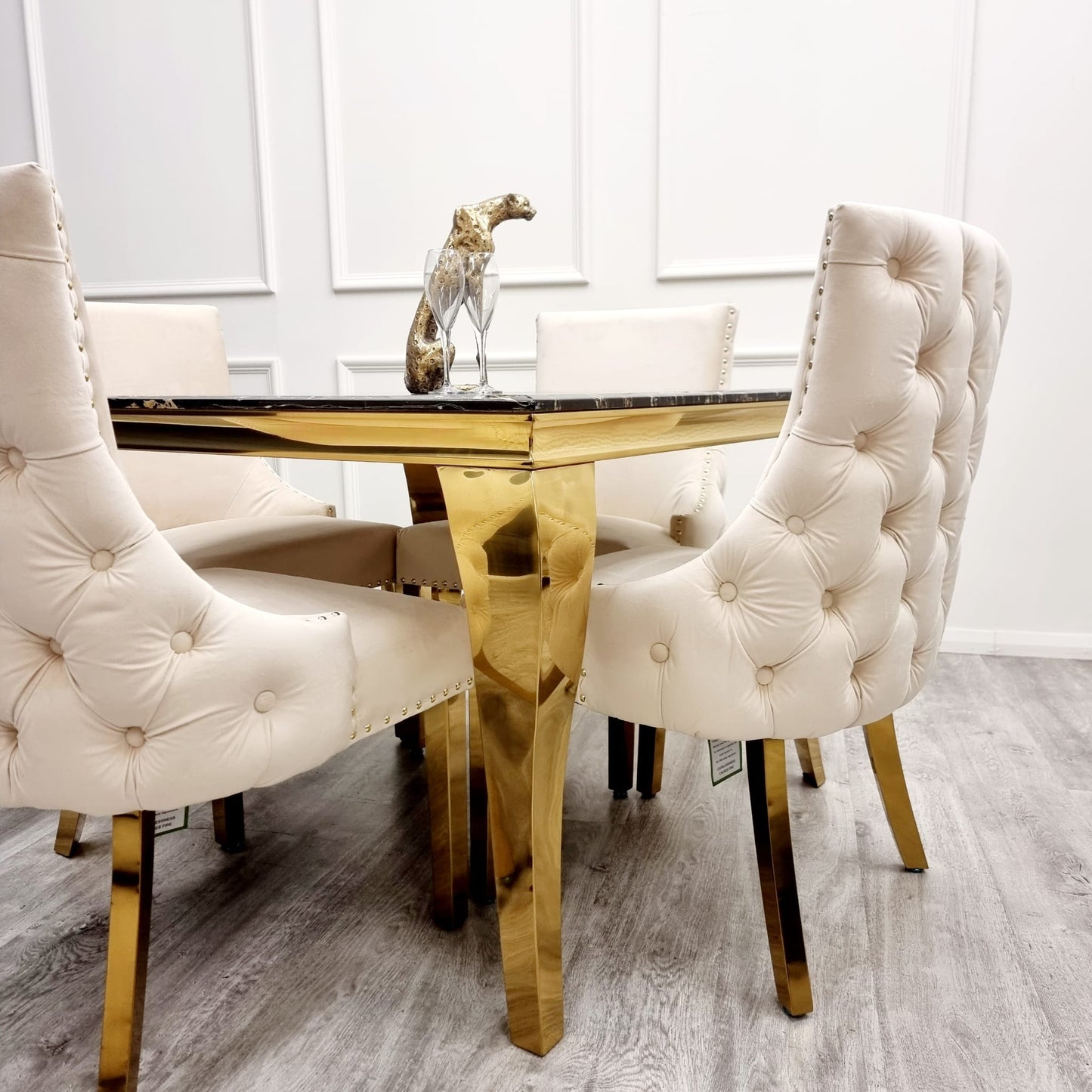 Kensington - Dining Chair Gold Legs