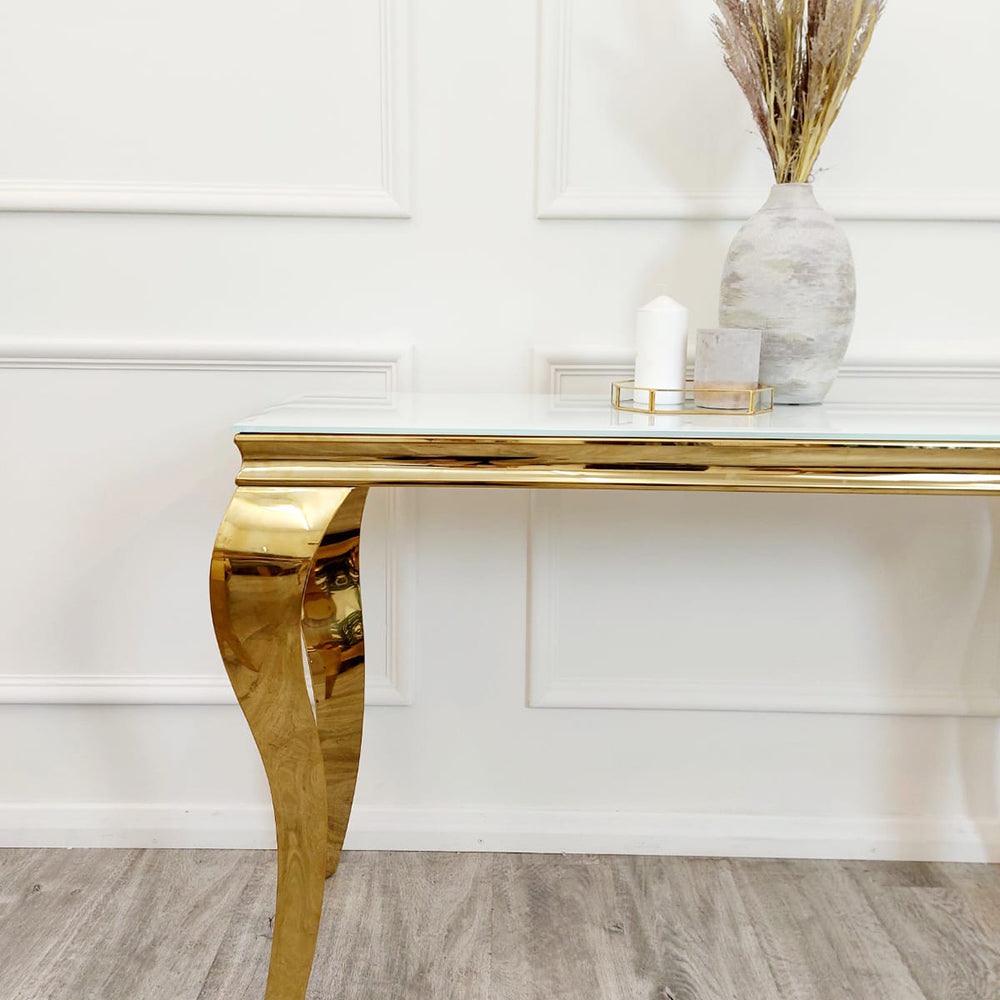 Louis - Gold Console Table