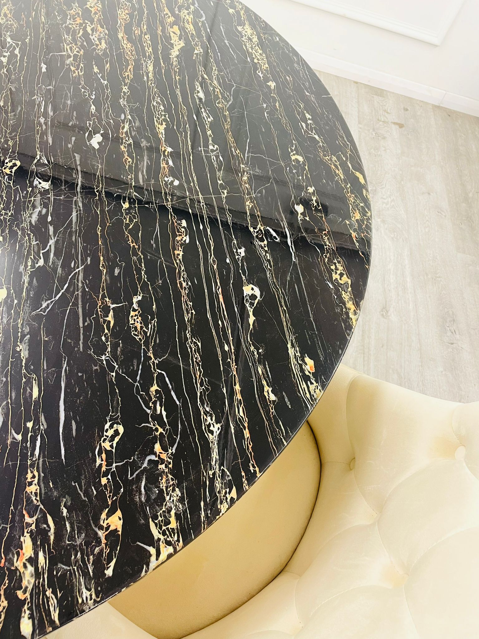 Louis - Gold Dining Table 