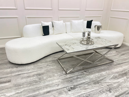 Miami - Curved Cinema Boucle Sofa 