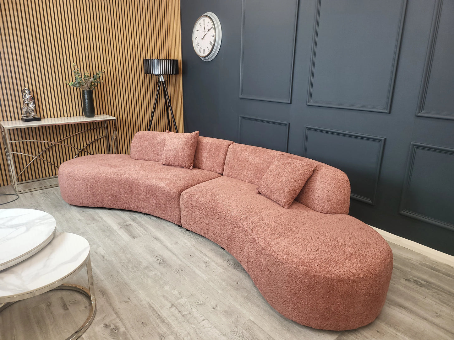 Miami - Curved Cinema Boucle Sofa 