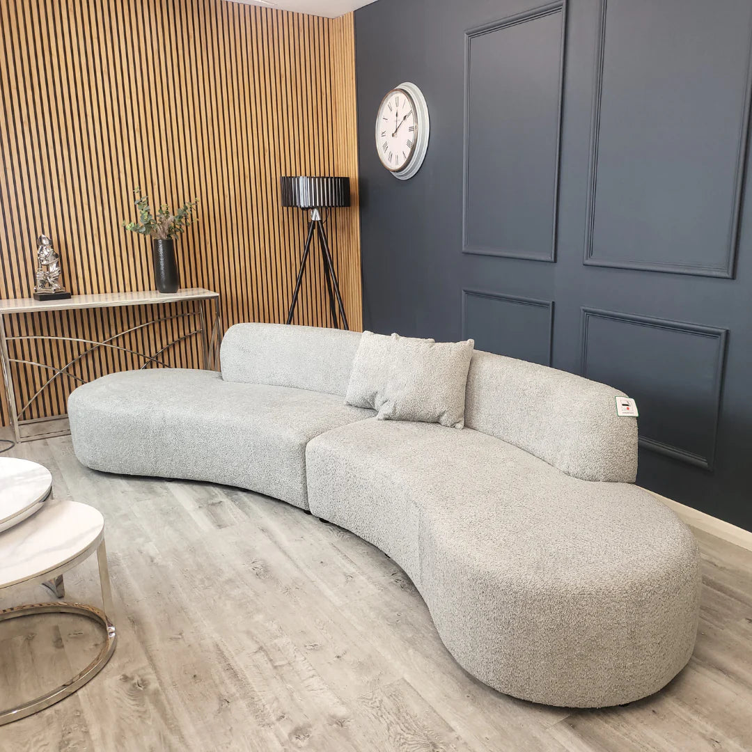 Miami - Curved Cinema Boucle Sofa 
