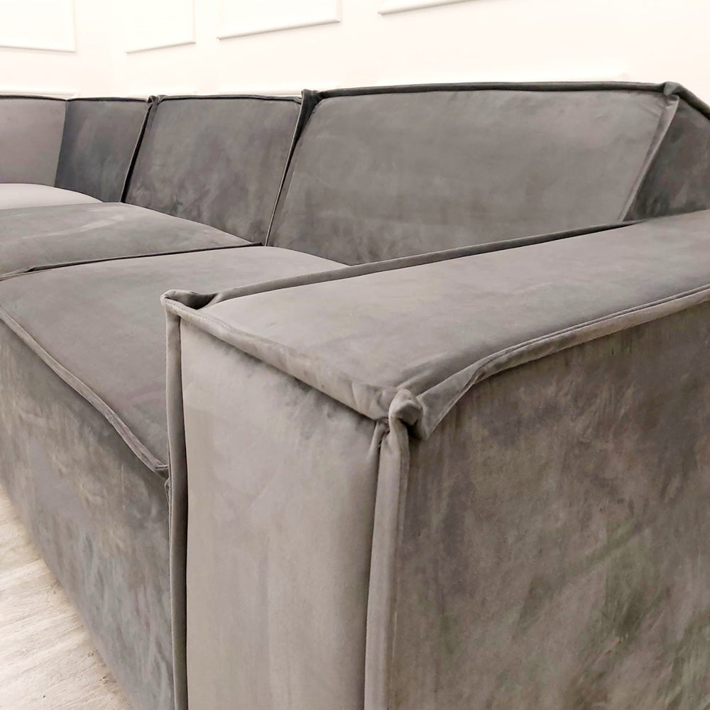 Midland - Corner Sofa - Steel