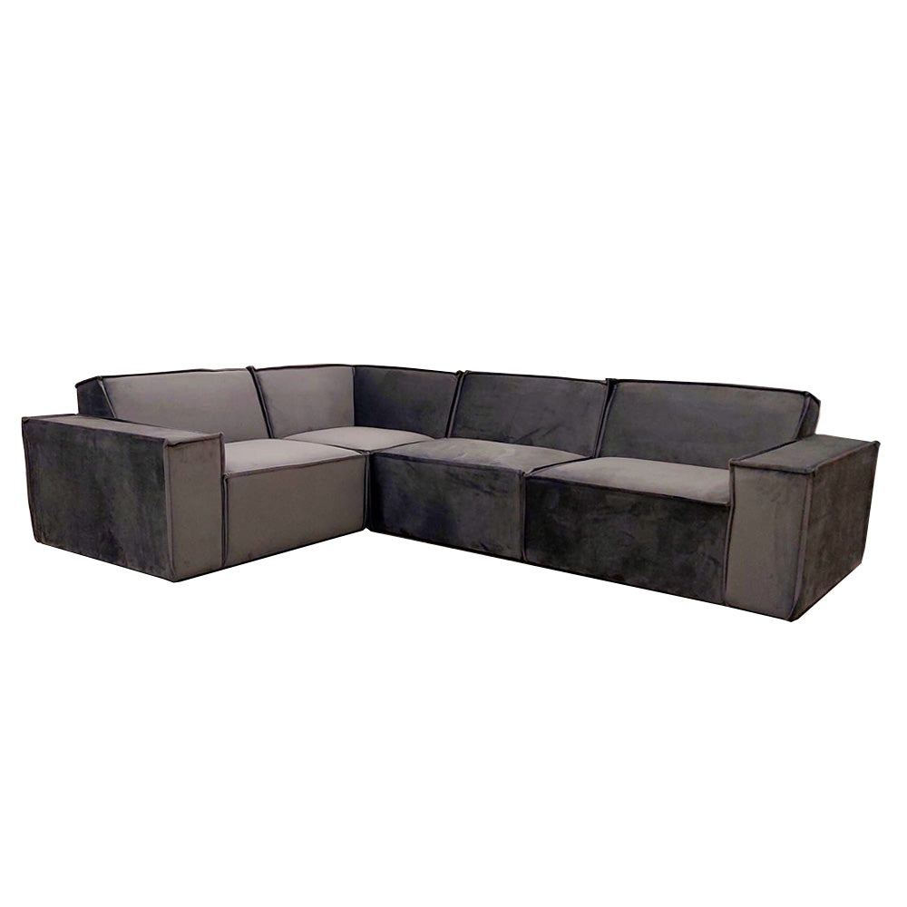 Midland - Corner Sofa - Steel