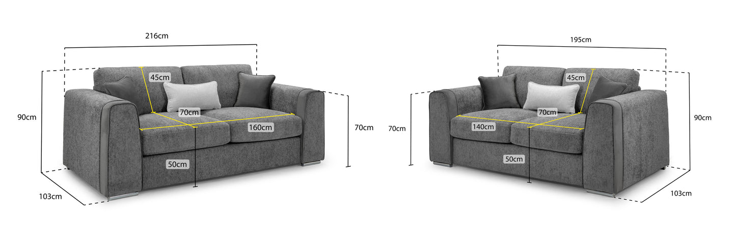 Naples - Sofa - Mocha 