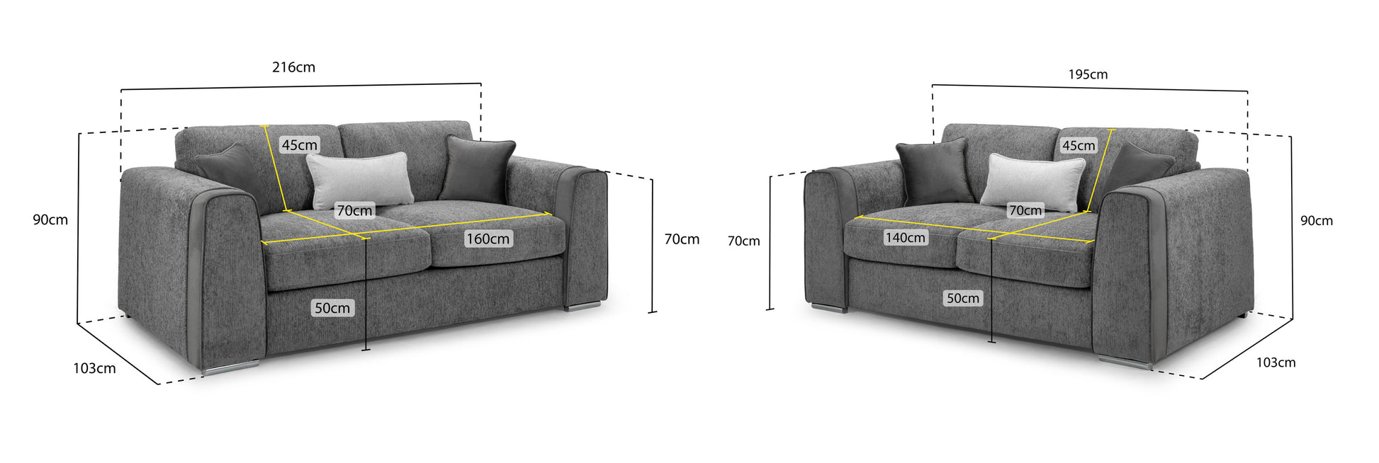 Naples - Sofa - Mocha 