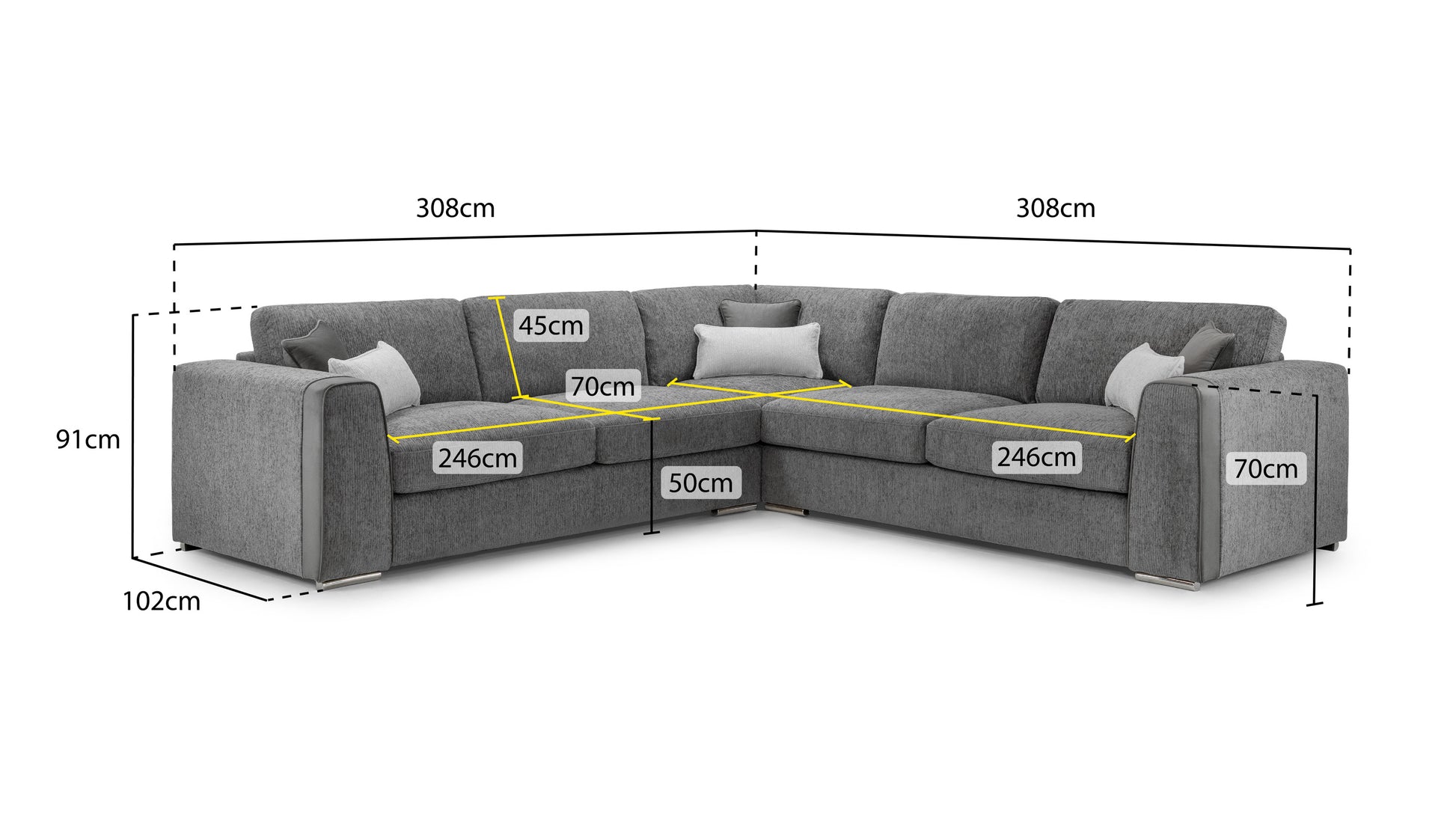 Naples - Sofa - Mocha 