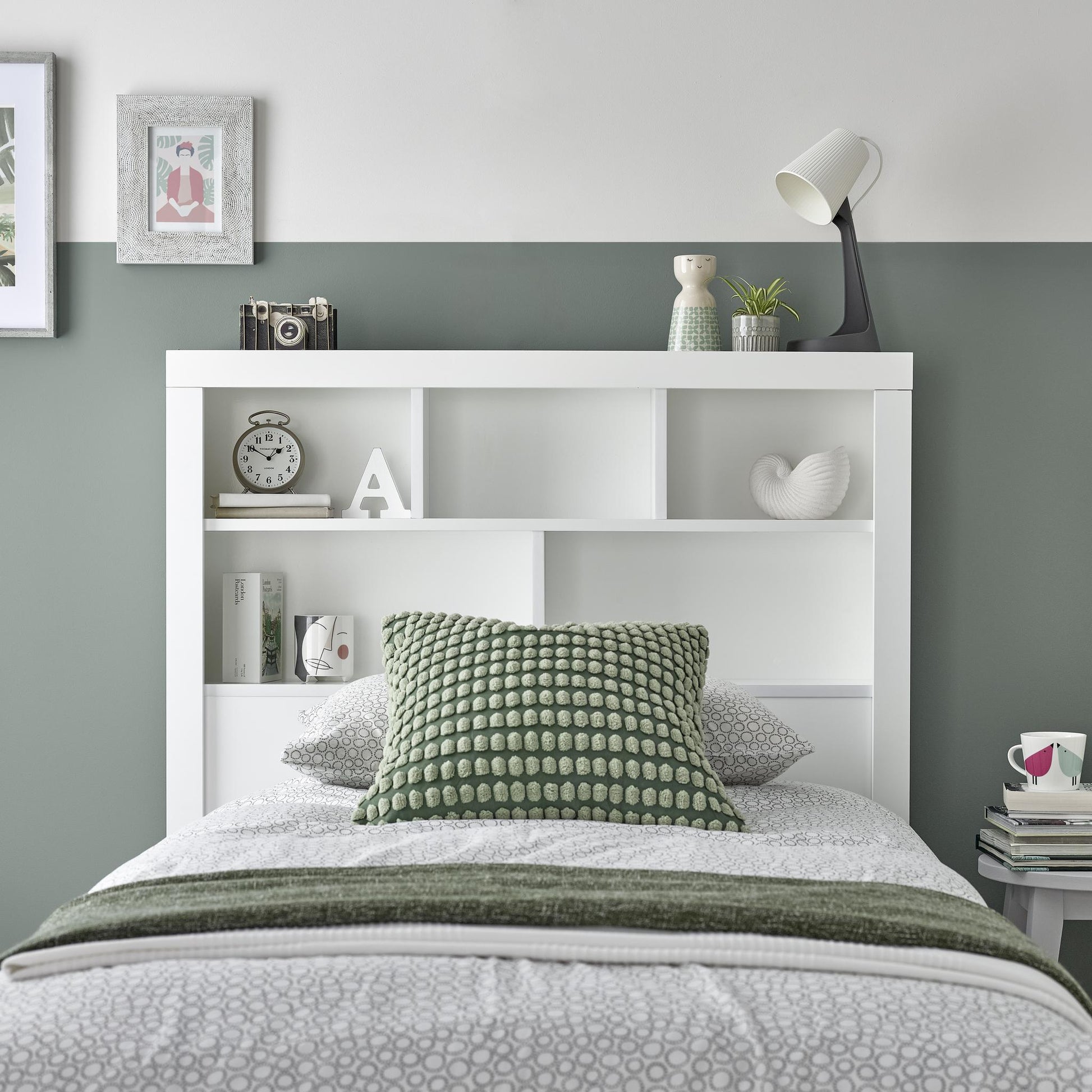 Oscar White Wooden Ottoman Storage Bed 