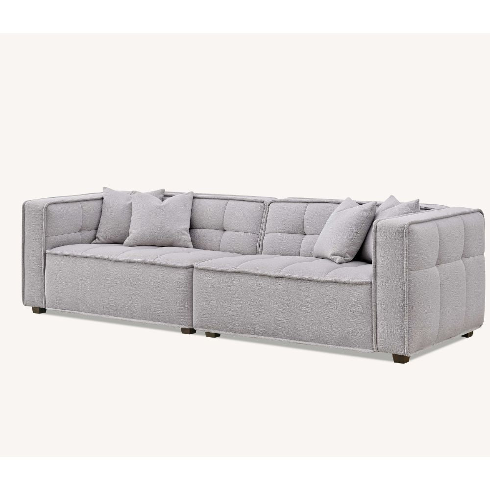 Aluxo - Murray Sofa Range in Putty Boucle Fabric