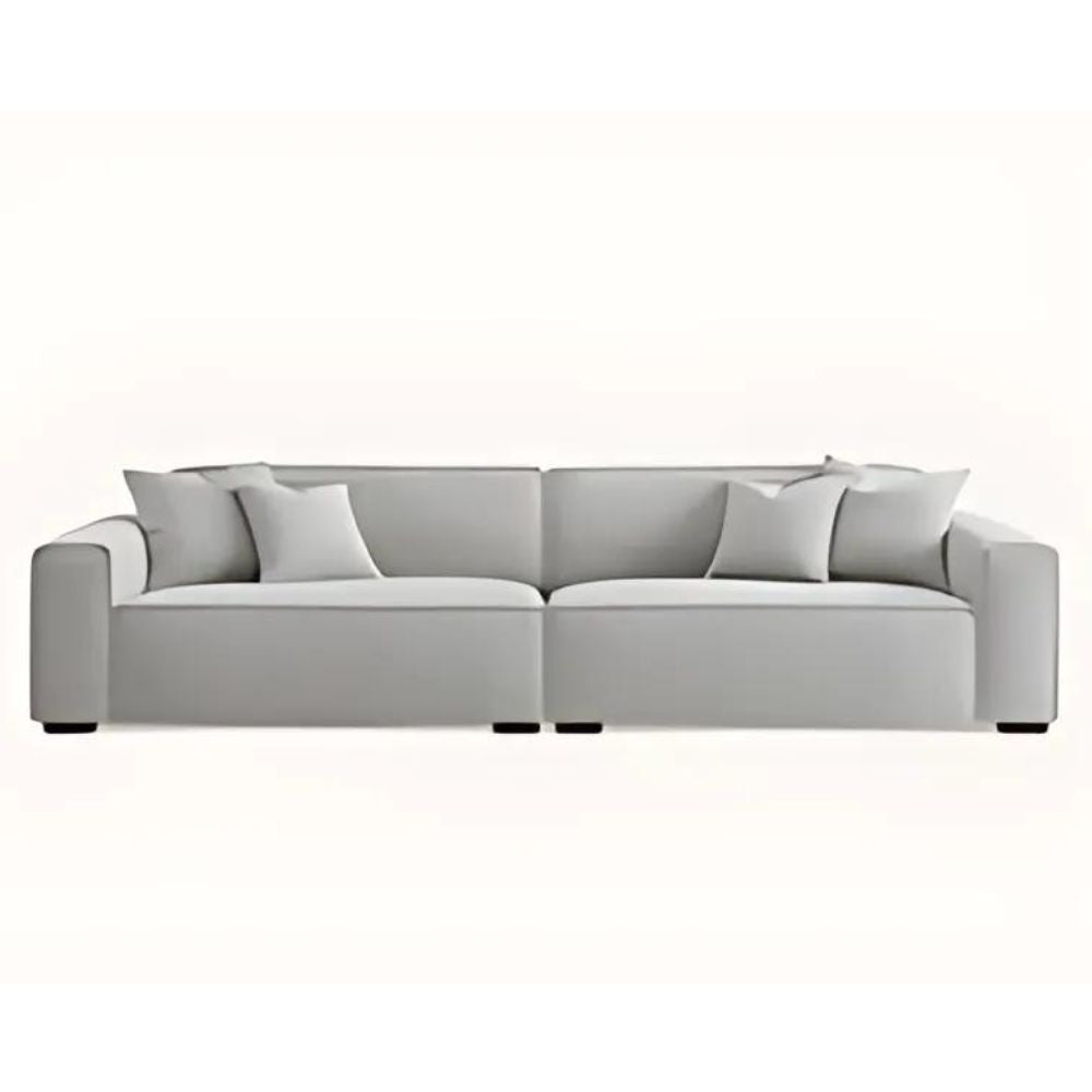 Aluxo - Dakota 4 seater with Chaise in Pebble Boucle