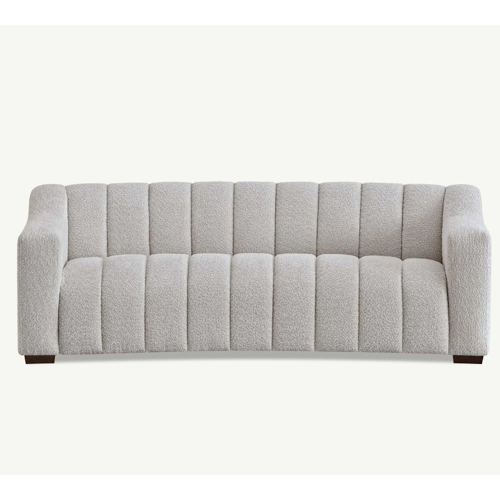 Aluxo - Astoria 3 Seater Sofa in Oatmeal Boucle Fabric