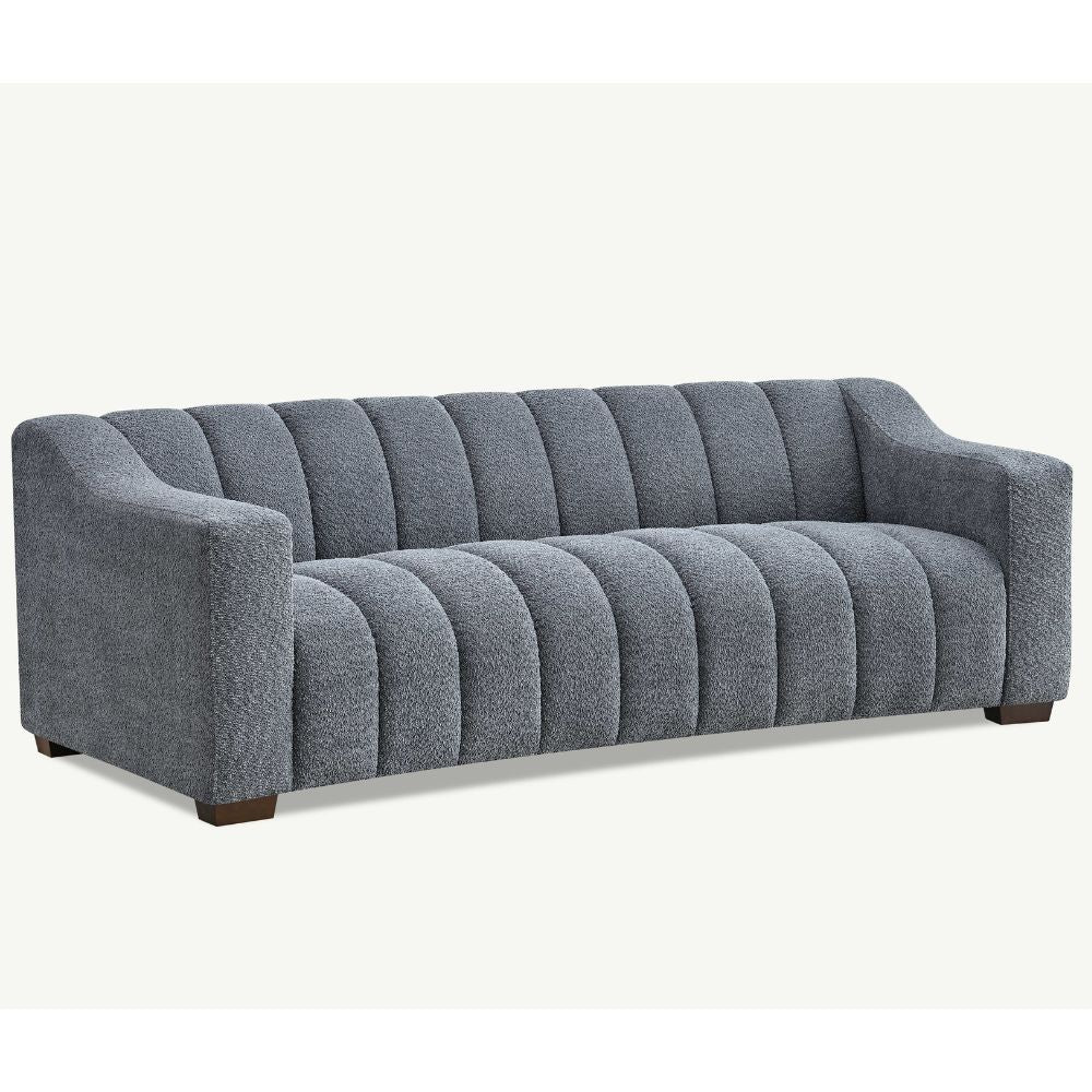 Aluxo - Astoria 3 Seater Sofa in Iron Boucle Fabric