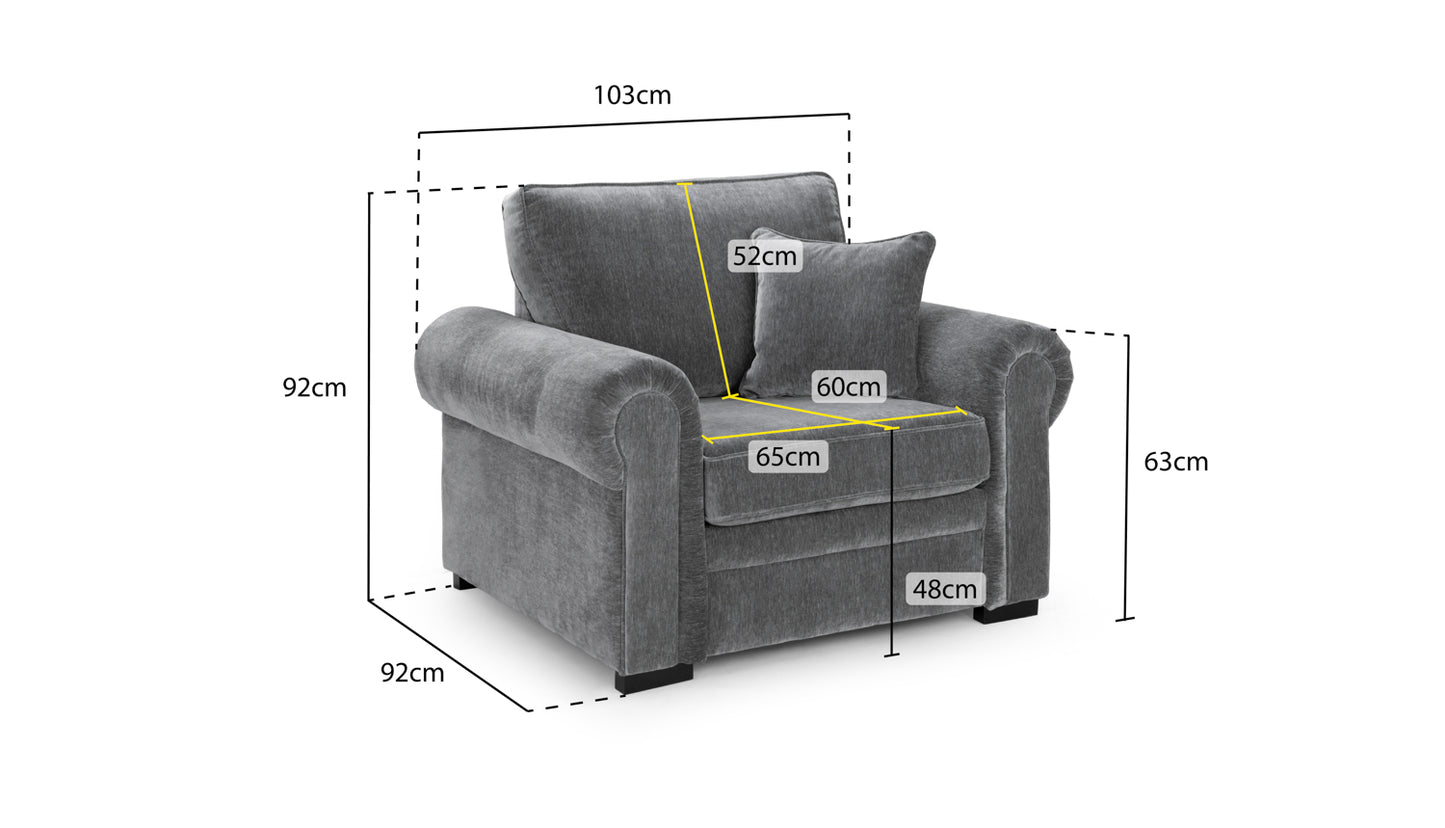 Willow - Sofa - Grey 