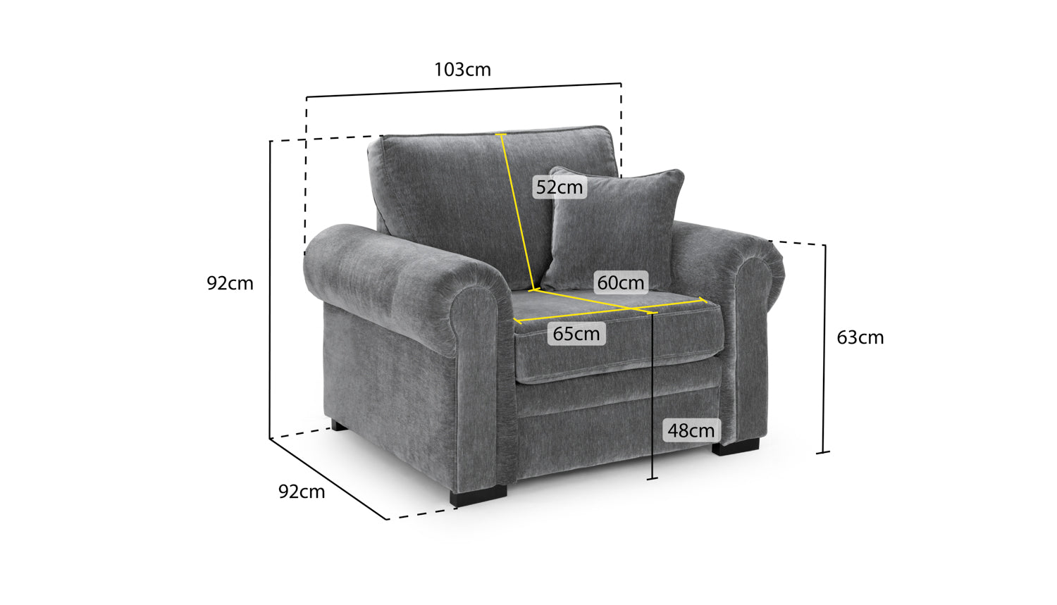 Willow - Sofa - Grey 