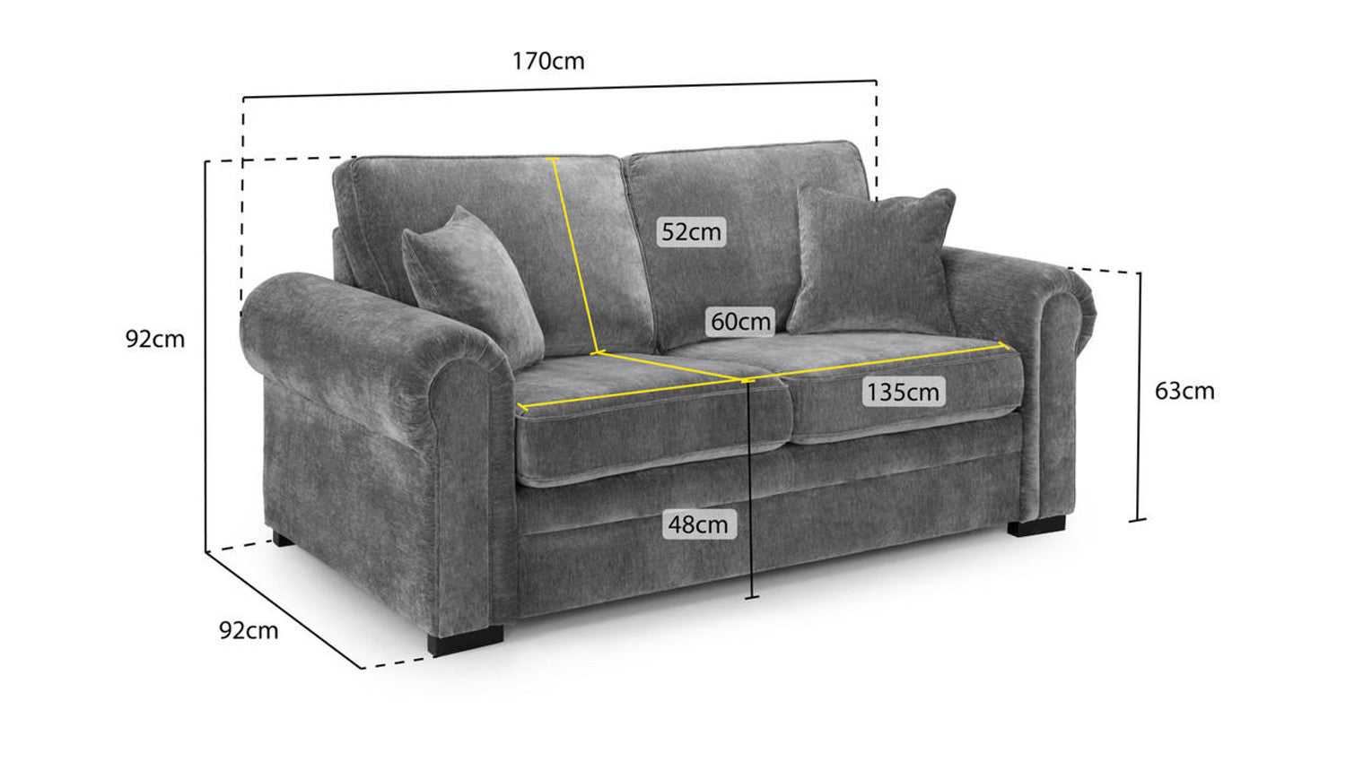 Willow - Sofa - Grey 