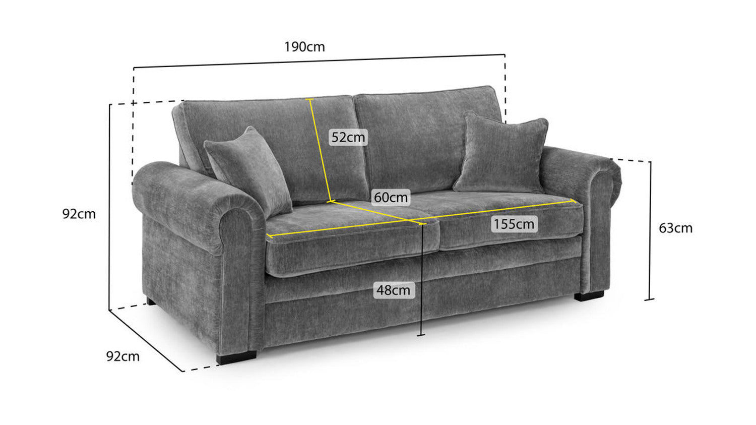Willow - Sofa - Grey 