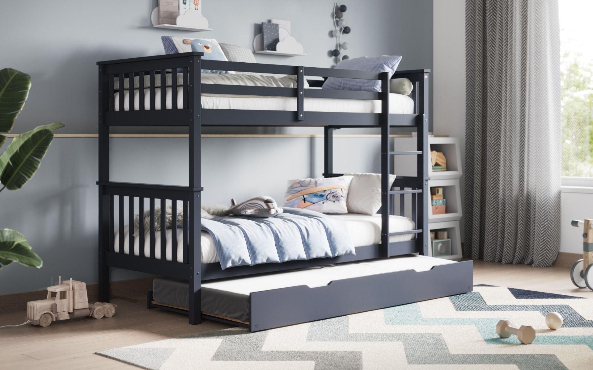Zoom - Bunk Bed With Trundle 
