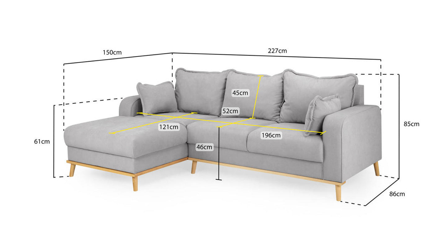 Briar - Sofa - Grey - Corner