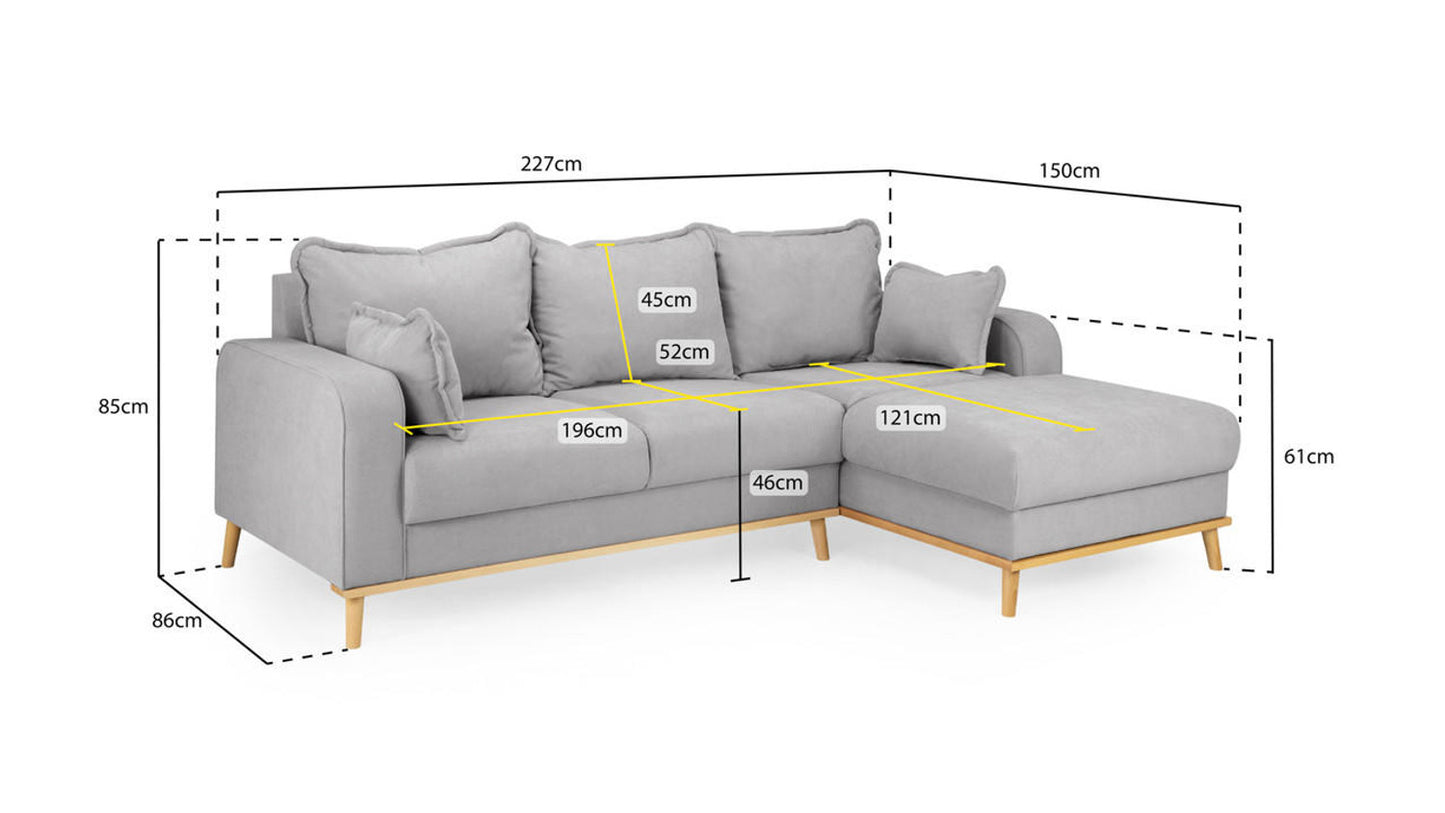 Briar - Sofa - Grey - Corner