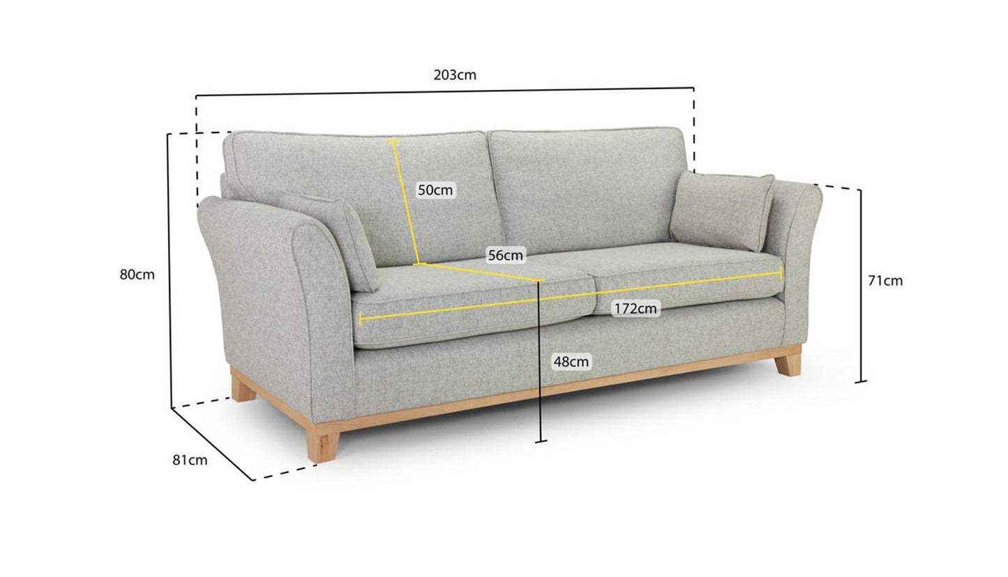 Delta - Sofa - Grey - 4 Seater