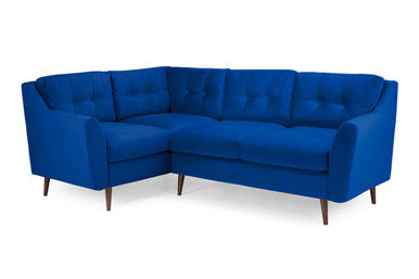 Halston - Sofa -Plush Blue- Left Hand Facing - Corner