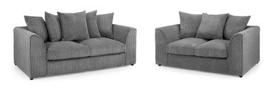 Harley Jumbo - Sofa - Grey - 3+2 Set