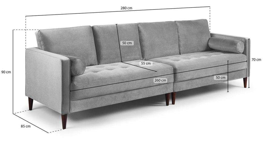 Harper - Sofa - Plush Grey