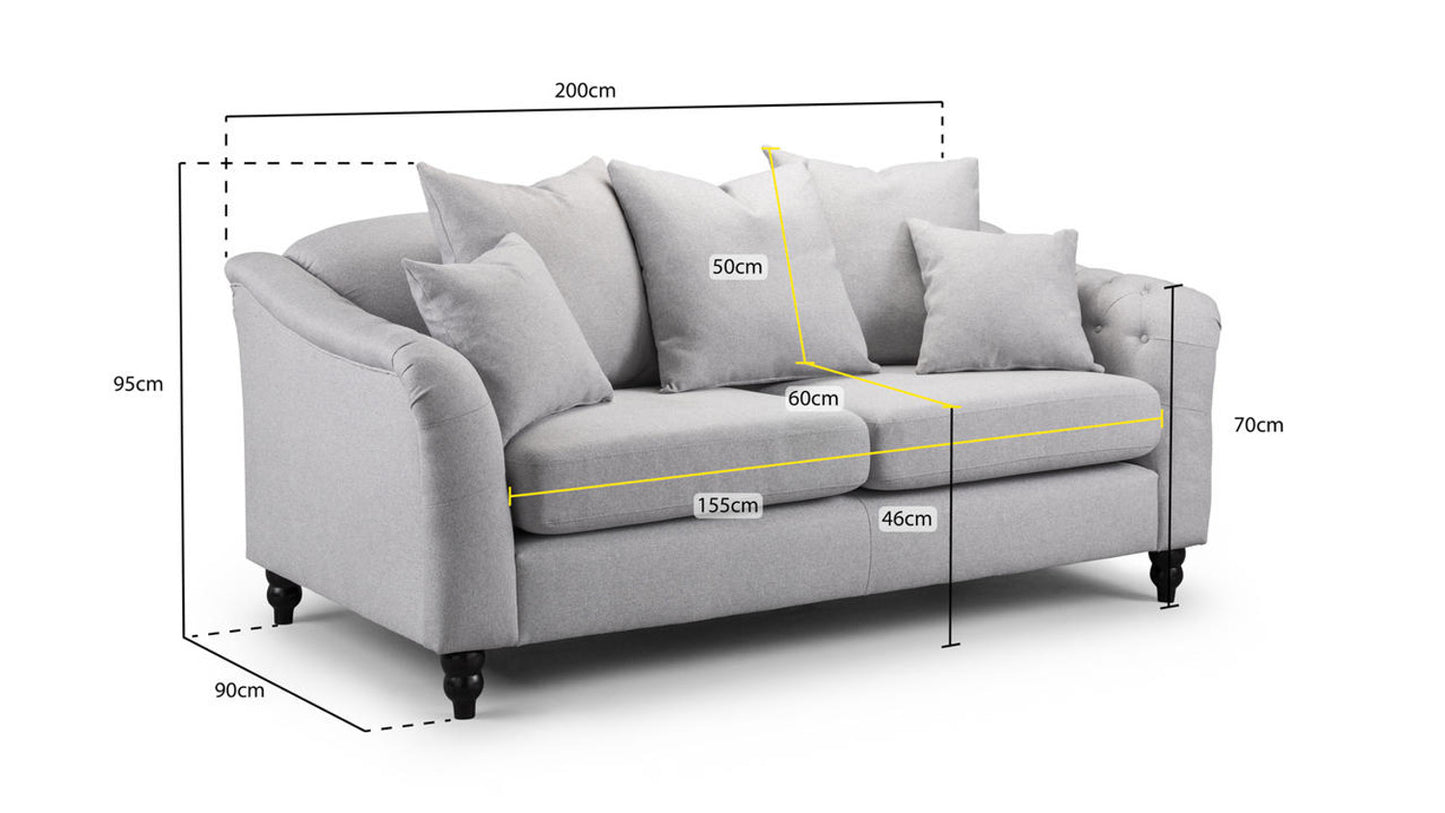 Chigwell - Sofa - Ash - 3 Seater