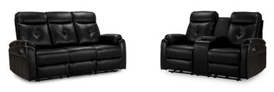 Jonas -  Electric Recliner - Sofa - Black