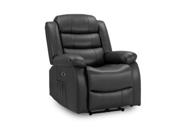 Otto - Electric Recliner - Sofa - Black - Armchair